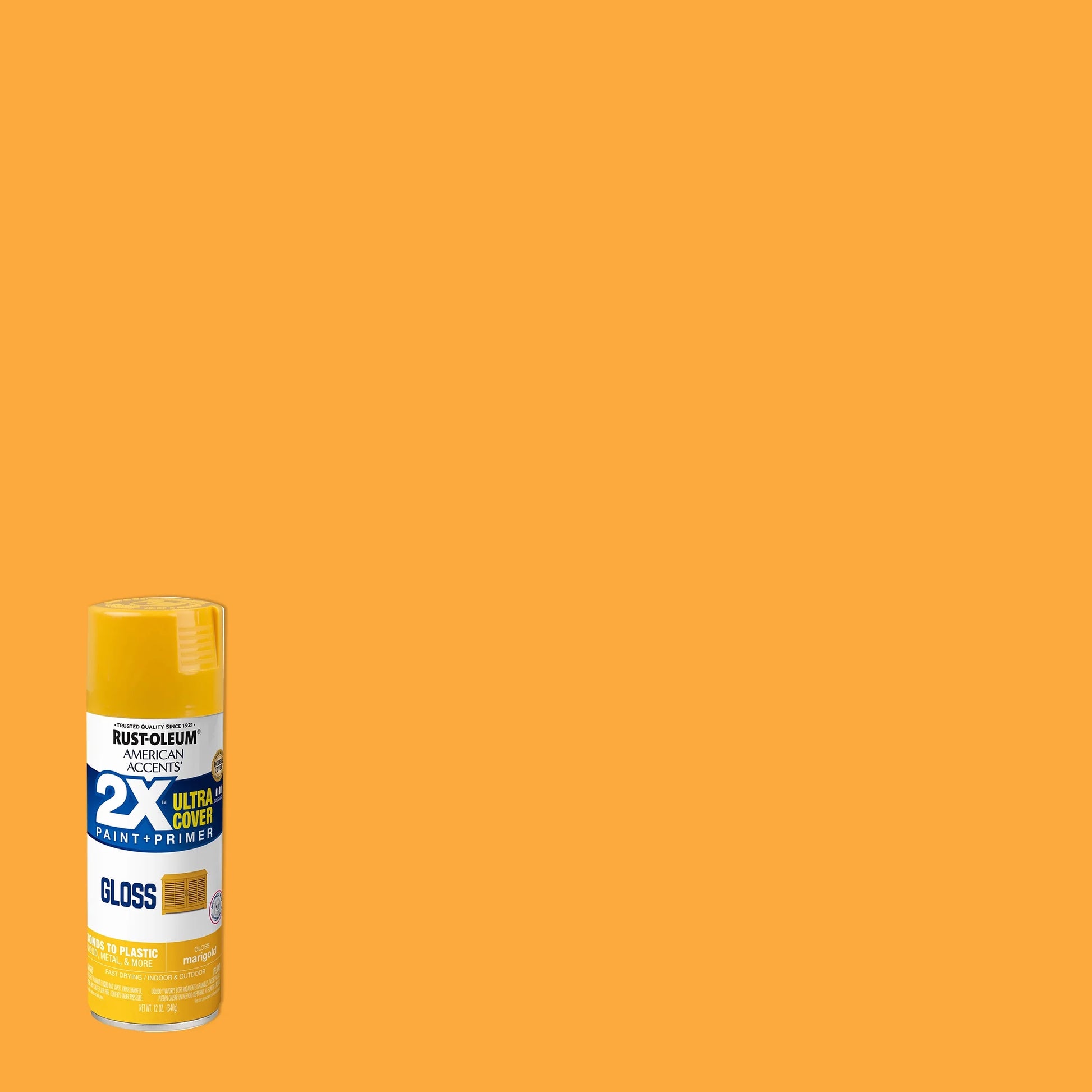 6 Pack, Marigold  American Accents 2X Ultra Cover Gloss Spray Paint