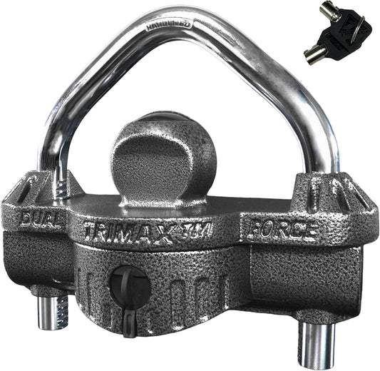 - UMAX 50D - Trailer Lock for Hitch, Dual Purpose Transforms to U Lock - Trailer Hitch Lock for 1-7/8" - 2-5/16" Couplers, All Coupler Types