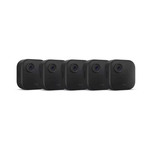 Outdoor 4-Wireless Battery Smart Home Security Camera System with 5-Cameras, up to 2-Year Battery Life (Black)